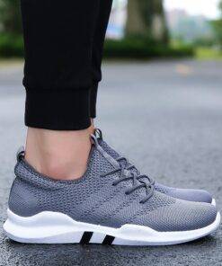 Women’s Breathable Lace-Up Sneakers SHOES, HATS & BAGS Sports Shoes & Floaters cb5feb1b7314637725a2e7: Black|Black and White|Gray|White 