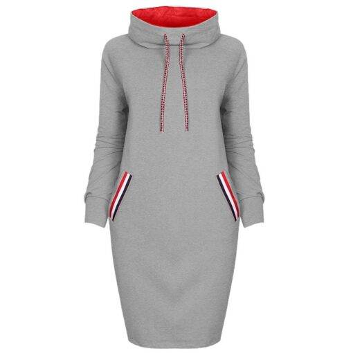 Women’s Sport Style Striped Trim Dress Dresses & Jumpsuits FASHION & STYLE cb5feb1b7314637725a2e7: Black|Blue|Gray|Navy|Pink|Red