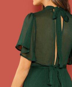 Green Casual Style Elegant Dress Dresses & Jumpsuits FASHION & STYLE cb5feb1b7314637725a2e7: Green 