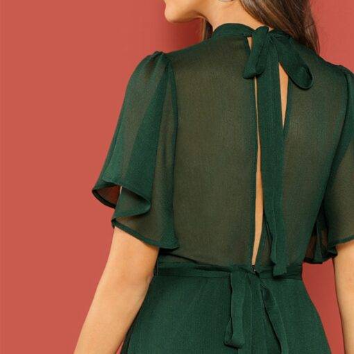 Green Casual Style Elegant Dress Dresses & Jumpsuits FASHION & STYLE cb5feb1b7314637725a2e7: Green