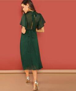 Green Casual Style Elegant Dress Dresses & Jumpsuits FASHION & STYLE cb5feb1b7314637725a2e7: Green 