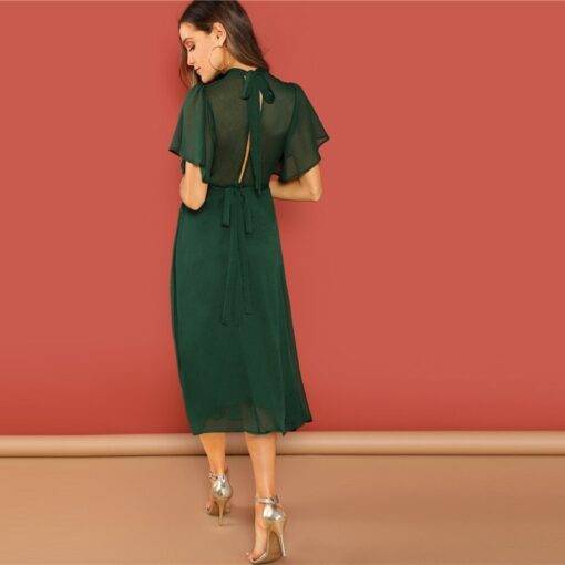 Green Casual Style Elegant Dress Dresses & Jumpsuits FASHION & STYLE cb5feb1b7314637725a2e7: Green