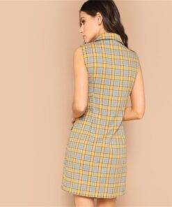 Women’s Multicolor Plaid Print Cotton Dress Dresses & Jumpsuits FASHION & STYLE cb5feb1b7314637725a2e7: Multicolor 