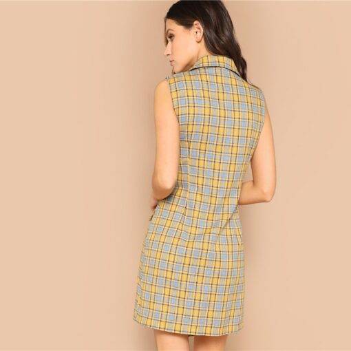 Women’s Multicolor Plaid Print Cotton Dress Dresses & Jumpsuits FASHION & STYLE cb5feb1b7314637725a2e7: Multicolor