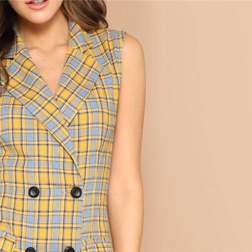 Women’s Multicolor Plaid Print Cotton Dress Dresses & Jumpsuits FASHION & STYLE cb5feb1b7314637725a2e7: Multicolor