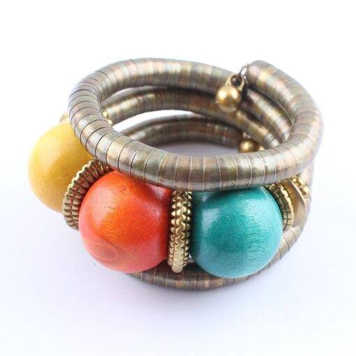 Women’s Adjustable Boho Bangle Bracelets & Bangles JEWELRY & ORNAMENTS Pearls & Gemstones cb5feb1b7314637725a2e7: Multi