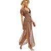 Fashion Bohemian Transparent Women’s Beach Dress Dresses & Jumpsuits FASHION & STYLE cb5feb1b7314637725a2e7: Khaki