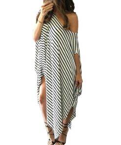 Women’s Boho Summer Loose Maxi Dress Dresses & Jumpsuits FASHION & STYLE cb5feb1b7314637725a2e7: White 