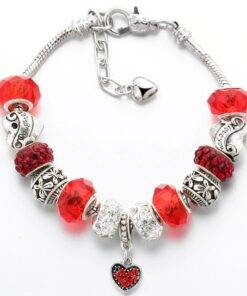 Women’s Glass Charm Bracelet Bracelets & Bangles JEWELRY & ORNAMENTS Pearls & Gemstones cb5feb1b7314637725a2e7: Blue|Pink|Purple|Red|White 