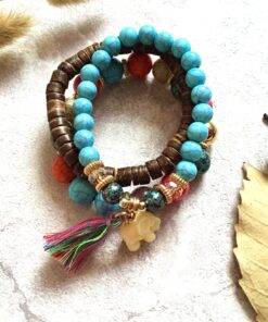 Boho Style Bracelet with Beads and Wooden Decorations Bracelets & Bangles JEWELRY & ORNAMENTS Pearls & Gemstones a4374740662193b987e63e: 1|2|3 