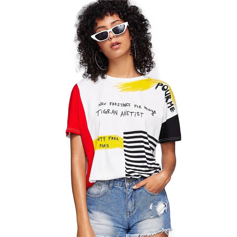 Women's Colorful Summer T-Shirt