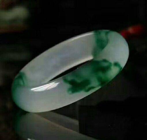 Fusion Natural Jade Bangle Bracelet Bracelets & Bangles JEWELRY & ORNAMENTS Pearls & Gemstones 6f6cb72d544962fa333e2e: L 62 mm|M 60 mm|S 58 mm