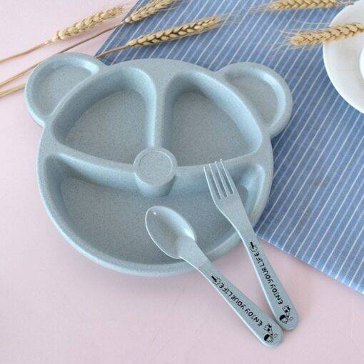 Cartoon Bear Shaped Dinnerware 3 pcs/Set Baby Toys & Gadgets PHONES & GADGETS cb5feb1b7314637725a2e7: Beige|Blue|Pink