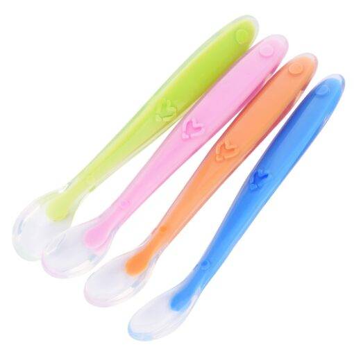 Cute Silicone Baby Spoons Baby Toys & Gadgets PHONES & GADGETS cb5feb1b7314637725a2e7: Blue|Green|Orange|Pink