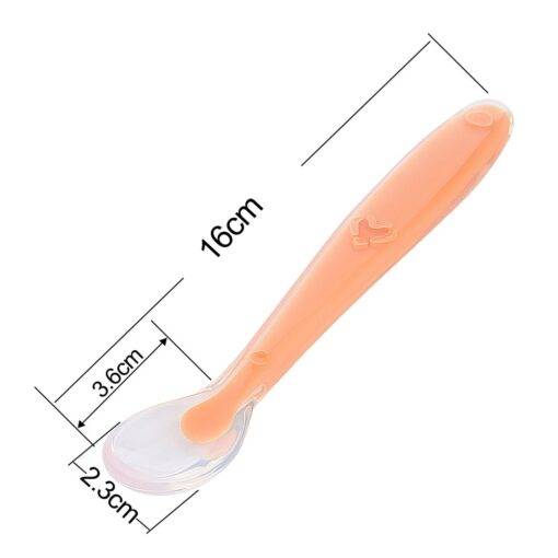 Cute Silicone Baby Spoons Baby Toys & Gadgets PHONES & GADGETS cb5feb1b7314637725a2e7: Blue|Green|Orange|Pink