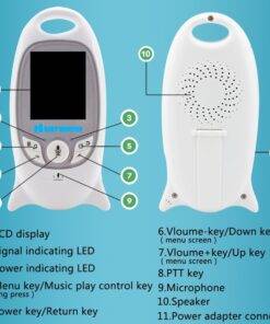 Portable Infrared White Baby Monitor Baby Toys & Gadgets PHONES & GADGETS fd7acb3515ad33fc8f6d6c: AU Plug|EU Plug|UK Plug|US Plug 