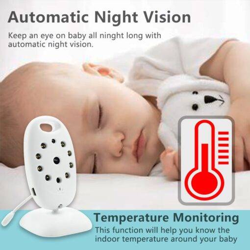 Portable Infrared White Baby Monitor Baby Toys & Gadgets PHONES & GADGETS fd7acb3515ad33fc8f6d6c: AU Plug|EU Plug|UK Plug|US Plug