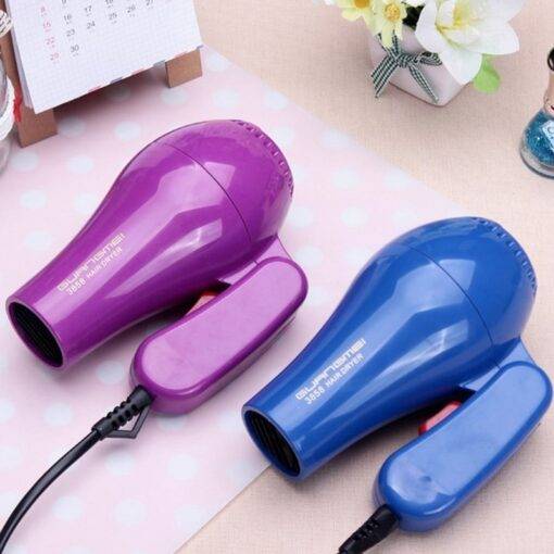 Portable Foldable Hair Dryer BEAUTY & SKIN CARE Hair Appliances cb5feb1b7314637725a2e7: Blue|Purple