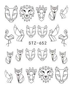 Geometric Cartoon Animal Nail Stickers BEAUTY & SKIN CARE Nail Art Supplies cb5feb1b7314637725a2e7: 1|2|3|4 