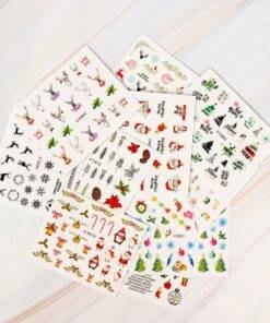 11 Pcs Christmas Designed Nail Stickers BEAUTY & SKIN CARE Nail Art Supplies cb5feb1b7314637725a2e7: 1|2 