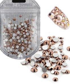 Rose Gold Nail Rhinestones BEAUTY & SKIN CARE Nail Art Supplies cb5feb1b7314637725a2e7: 300pcs