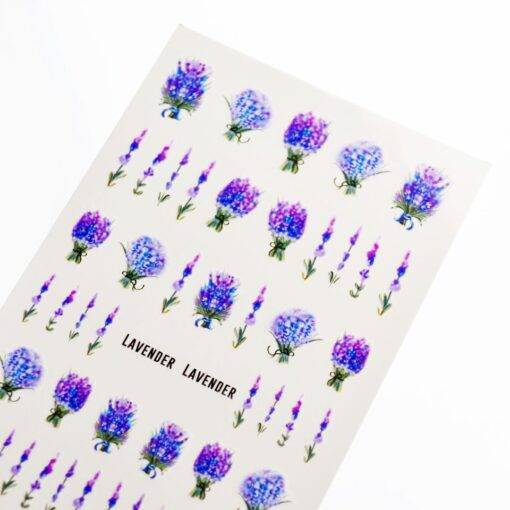 Lavender Nail Stickers BEAUTY & SKIN CARE Nail Art Supplies 5: Nail flower sticker flower Lavender stickers on nails