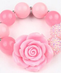 Lovely Pink Stretch Bracelet For Princess Bracelets & Bangles Children & Baby Fashion FASHION & STYLE JEWELRY & ORNAMENTS cb5feb1b7314637725a2e7: Champagne|Pink|Purple|Yellow