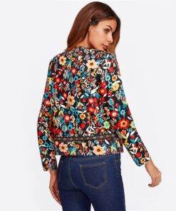 Women’s Boho Style Floral Print Casual Jacket Coats, Suits & Blazers FASHION & STYLE cb5feb1b7314637725a2e7: Multi 