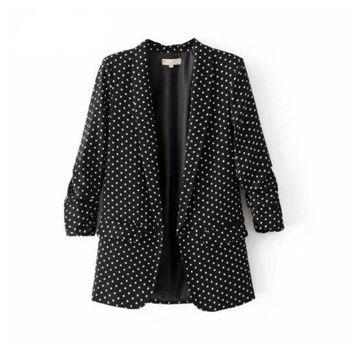 Women’s Polka Dot Printed Blazer Coats, Suits & Blazers FASHION & STYLE cb5feb1b7314637725a2e7: Black|Pink|Red|White