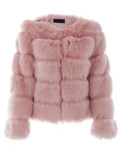 Women’s Fluffy Fur Coat Coats, Suits & Blazers FASHION & STYLE cb5feb1b7314637725a2e7: Black|Gray|Pink 