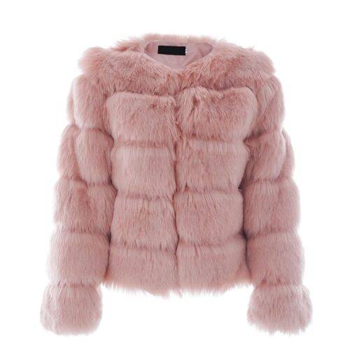 Women’s Fluffy Fur Coat Coats, Suits & Blazers FASHION & STYLE cb5feb1b7314637725a2e7: Black|Gray|Pink