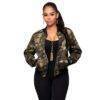 Casual Jackets for Women with Camouflage Prints Coats, Suits & Blazers FASHION & STYLE cb5feb1b7314637725a2e7: Green