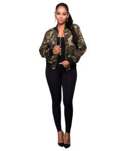 Casual Jackets for Women with Camouflage Prints Coats, Suits & Blazers FASHION & STYLE cb5feb1b7314637725a2e7: Green