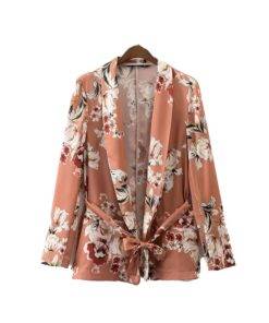 Women’s Blazer with Floral Print Coats, Suits & Blazers FASHION & STYLE cb5feb1b7314637725a2e7: One Color