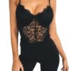 Women’s Sexy Backless Lace Bodysuit Body Suits FASHION & STYLE cb5feb1b7314637725a2e7: Black|White