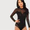 Women’s Black Sexy Style Bodysuit Body Suits FASHION & STYLE cb5feb1b7314637725a2e7: Black