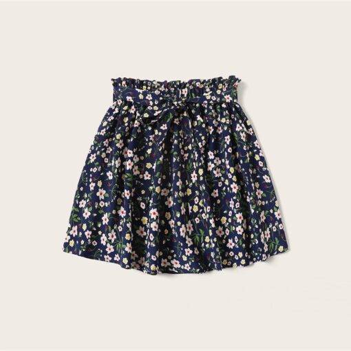 Women’s Boho Style Floral Print Skirt FASHION & STYLE Shorts & Skirts cb5feb1b7314637725a2e7: Navy