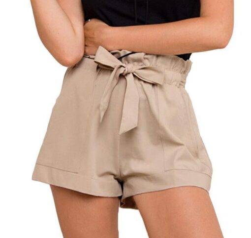 Women’s Casual Style High Waist Shorts FASHION & STYLE Shorts & Skirts cb5feb1b7314637725a2e7: Army Green|Black|Khaki|White