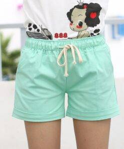 Cute Summer Casual Loose Cotton Women’s Shorts FASHION & STYLE Shorts & Skirts cb5feb1b7314637725a2e7: Black|Blue|Gray|Green|Khaki|Orange|Pink|Rose Red|Sky Blue|White|Yellow 