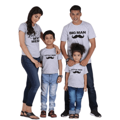 Multitype Letter Printed Family Matching T-Shirt Family Matching Outfit FASHION & STYLE cb5feb1b7314637725a2e7: Black Battery|Black Boss|Black Me|Black Mustache|Gray Battery|Gray Boss|Gray Me|Gray Mustache|White Battery|White Boss|White Me|White Mustache