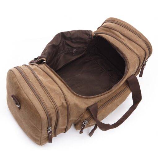 Canvas Large Travel Bag Luggages & Trolleys SHOES, HATS & BAGS cb5feb1b7314637725a2e7: Black|Blue|Brown|Gray|Khaki