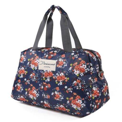 Large Capacity Floral Patterned Travel Bag Luggages & Trolleys SHOES, HATS & BAGS a0e573c7ba8010eb915453: Large/Black|Large/Blue|Large/Brown|Large/Gray|Large/Rose|Small/Black|Small/Blue|Small/Brown|Small/Gray|Small/Rose