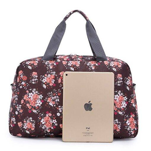 Large Capacity Floral Patterned Travel Bag Luggages & Trolleys SHOES, HATS & BAGS a0e573c7ba8010eb915453: Large/Black|Large/Blue|Large/Brown|Large/Gray|Large/Rose|Small/Black|Small/Blue|Small/Brown|Small/Gray|Small/Rose