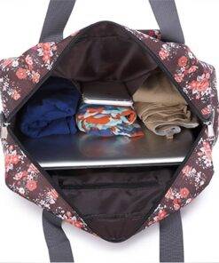 Large Capacity Floral Patterned Travel Bag Luggages & Trolleys SHOES, HATS & BAGS a0e573c7ba8010eb915453: Large/Black|Large/Blue|Large/Brown|Large/Gray|Large/Rose|Small/Black|Small/Blue|Small/Brown|Small/Gray|Small/Rose 