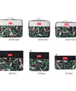 Printed Travel Storage Bags 6 pcs/Set Luggages & Trolleys SHOES, HATS & BAGS cb5feb1b7314637725a2e7: Beige|Black 