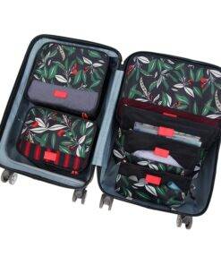 Printed Travel Storage Bags 6 pcs/Set Luggages & Trolleys SHOES, HATS & BAGS cb5feb1b7314637725a2e7: Beige|Black 