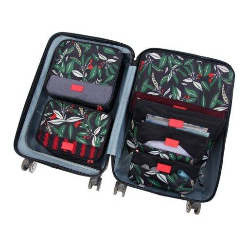 Printed Travel Storage Bags 6 pcs/Set Luggages & Trolleys SHOES, HATS & BAGS cb5feb1b7314637725a2e7: Beige|Black