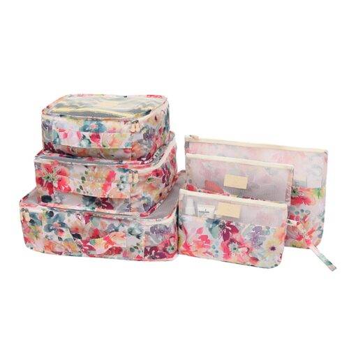 Printed Travel Storage Bags 6 pcs/Set Luggages & Trolleys SHOES, HATS & BAGS cb5feb1b7314637725a2e7: Beige|Black