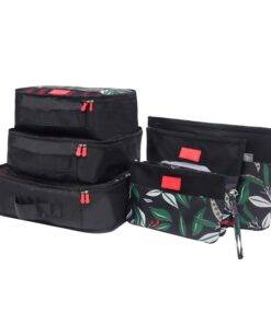 Printed Travel Storage Bags 6 pcs/Set Luggages & Trolleys SHOES, HATS & BAGS cb5feb1b7314637725a2e7: Beige|Black 