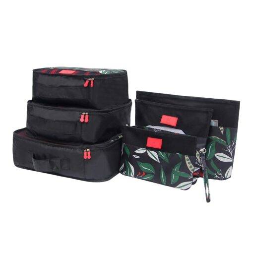 Printed Travel Storage Bags 6 pcs/Set Luggages & Trolleys SHOES, HATS & BAGS cb5feb1b7314637725a2e7: Beige|Black